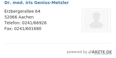 Dr med iris genius metzler