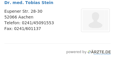 Dr med tobias stein