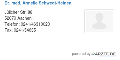 Dr med annelie schwedt heinen