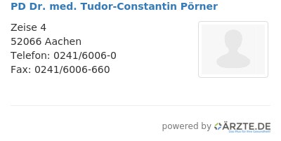 Pd dr med tudor constantin poerner