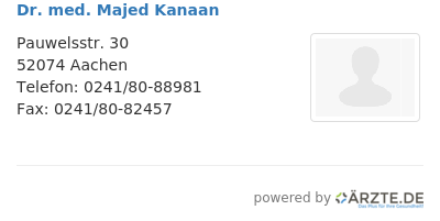 Dr med majed kanaan