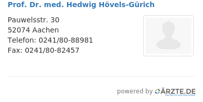 Prof dr med hedwig hoevels guerich