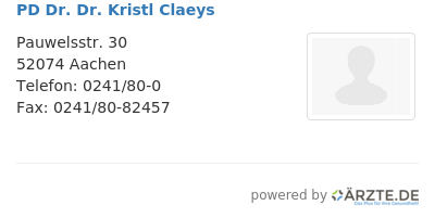 Pd dr dr kristl claeys