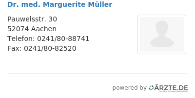 Dr med marguerite mueller