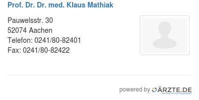 Prof dr dr med klaus mathiak