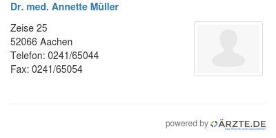 Dr med annette mueller 315015