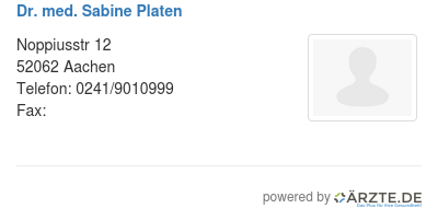 Dr med sabine platen