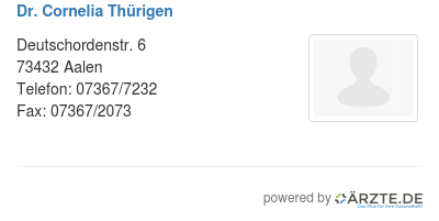 Dr cornelia thuerigen