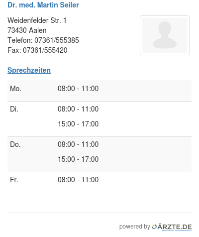 Dr med martin seiler