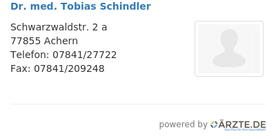 Dr med tobias schindler 552558