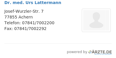 Dr med urs lattermann
