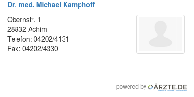 Dr med michael kamphoff