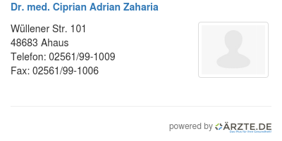 Dr med ciprian adrian zaharia