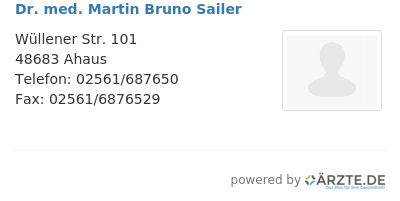 Dr med martin bruno sailer