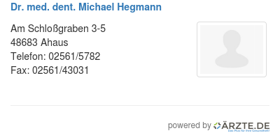 Dr med dent michael hegmann