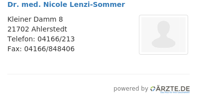 Dr med nicole lenzi sommer