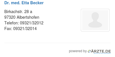 Dr med etta becker