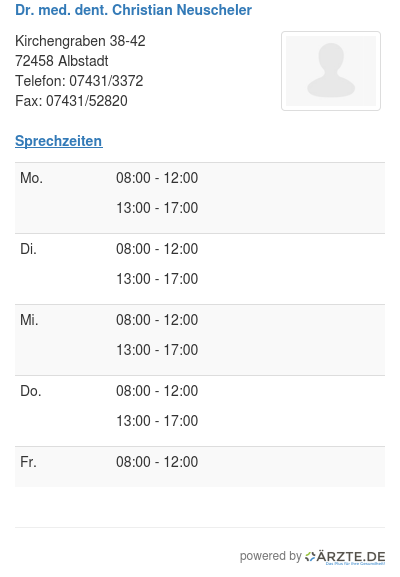 Dr med dent christian neuscheler