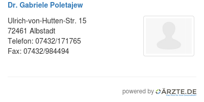 Dr gabriele poletajew