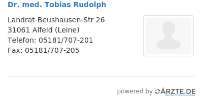 Dr med tobias rudolph