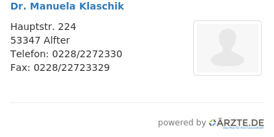 Dr manuela klaschik