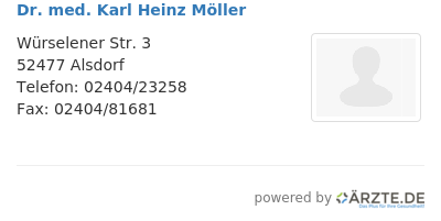 Dr med karl heinz moeller