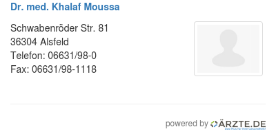 Dr med khalaf moussa