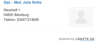 Dipl med jutta rothe