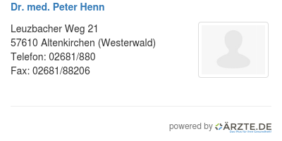 Dr med peter henn