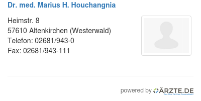 Dr med marius h houchangnia