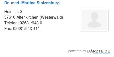 Dr med martina stolzenburg