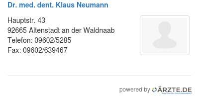 Dr med dent klaus neumann 254161