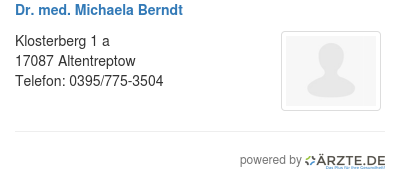 Dr med michaela berndt 538696