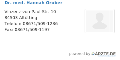 Dr med hannah gruber