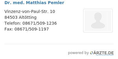Dr med matthias pemler