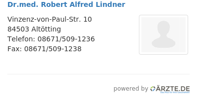 Dr med robert alfred lindner