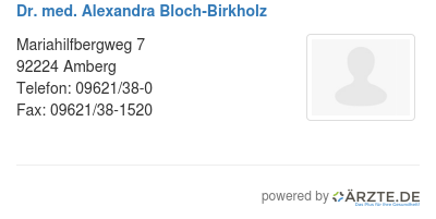 Dr med alexandra bloch birkholz