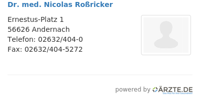 Dr med nicolas rossricker