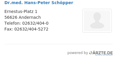 Dr med hans peter schoepper