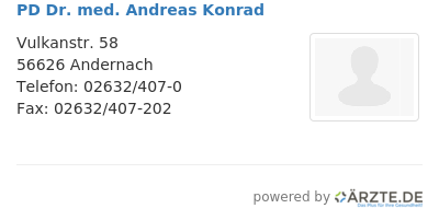 Pd dr med andreas konrad