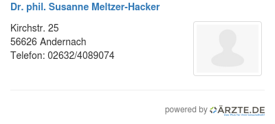 Dr phil susanne meltzer hacker