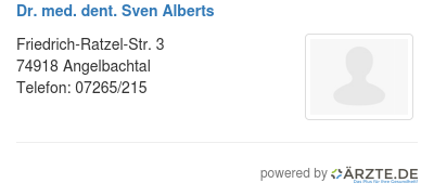 Dr med dent sven alberts