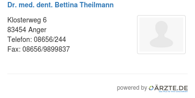 Dr med dent bettina theilmann