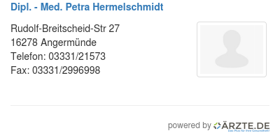 Dipl med petra hermelschmidt