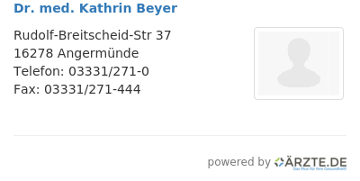 Dr med kathrin beyer