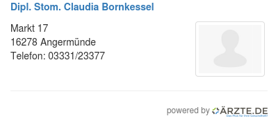 Dipl stom claudia bornkessel