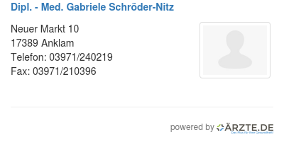Dipl med gabriele schroeder nitz