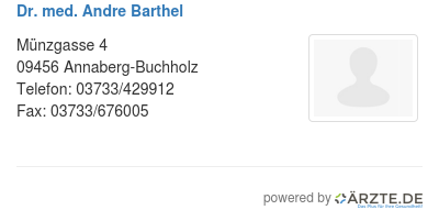 Dr med andre barthel