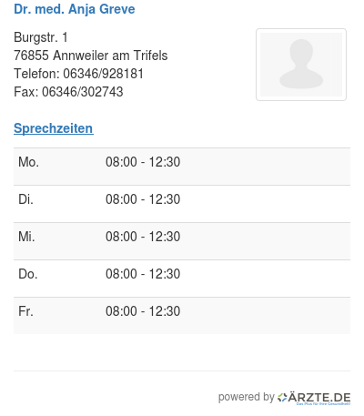 Dr med anja greve