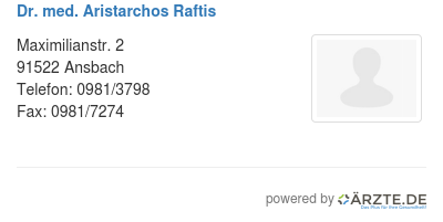 Dr med aristarchos raftis